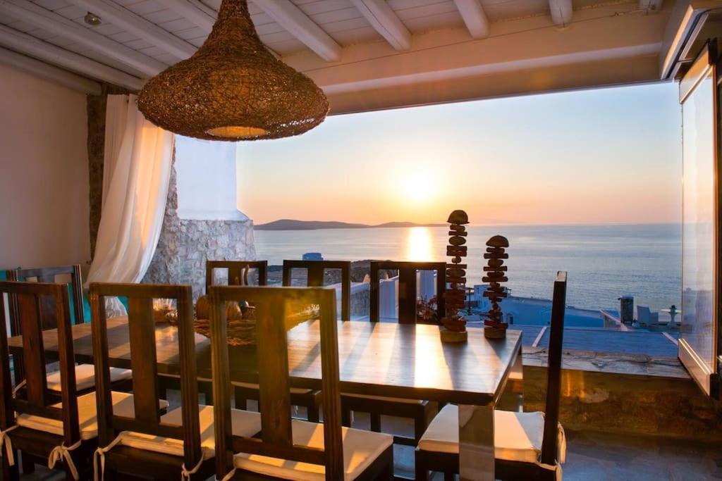 Mykonos Sea View Luxury Villa By Calypso Sunset Villas Mykonos Town Esterno foto