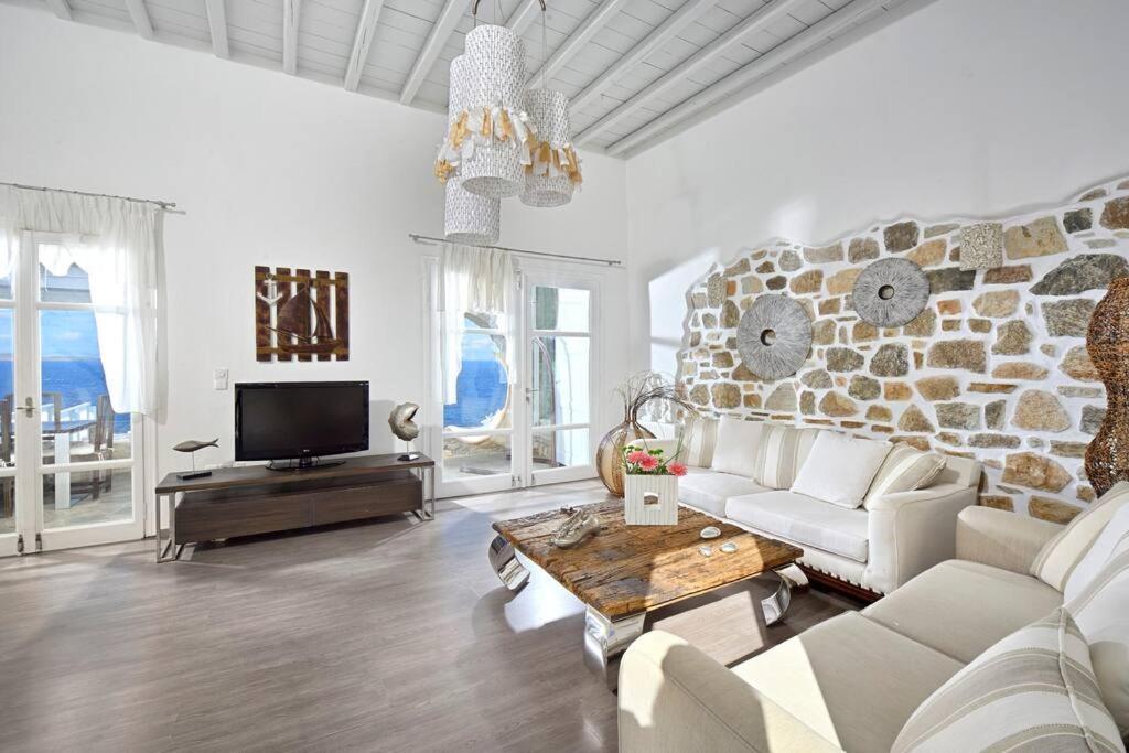 Mykonos Sea View Luxury Villa By Calypso Sunset Villas Mykonos Town Esterno foto