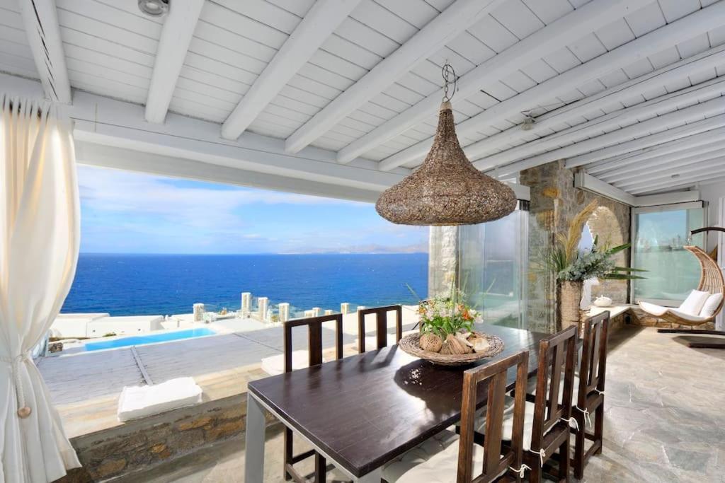 Mykonos Sea View Luxury Villa By Calypso Sunset Villas Mykonos Town Esterno foto