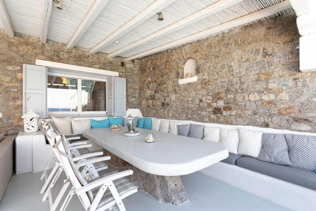 Mykonos Sea View Luxury Villa By Calypso Sunset Villas Mykonos Town Esterno foto