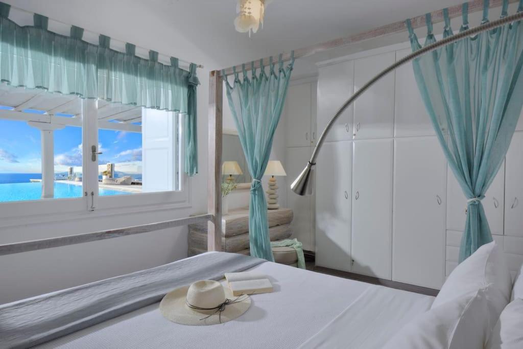 Mykonos Sea View Luxury Villa By Calypso Sunset Villas Mykonos Town Esterno foto