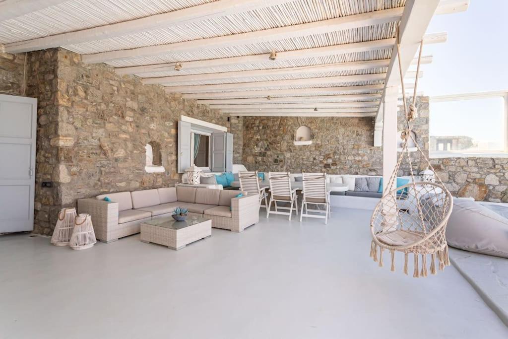 Mykonos Sea View Luxury Villa By Calypso Sunset Villas Mykonos Town Esterno foto