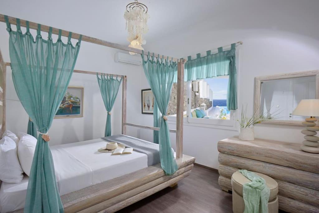 Mykonos Sea View Luxury Villa By Calypso Sunset Villas Mykonos Town Esterno foto