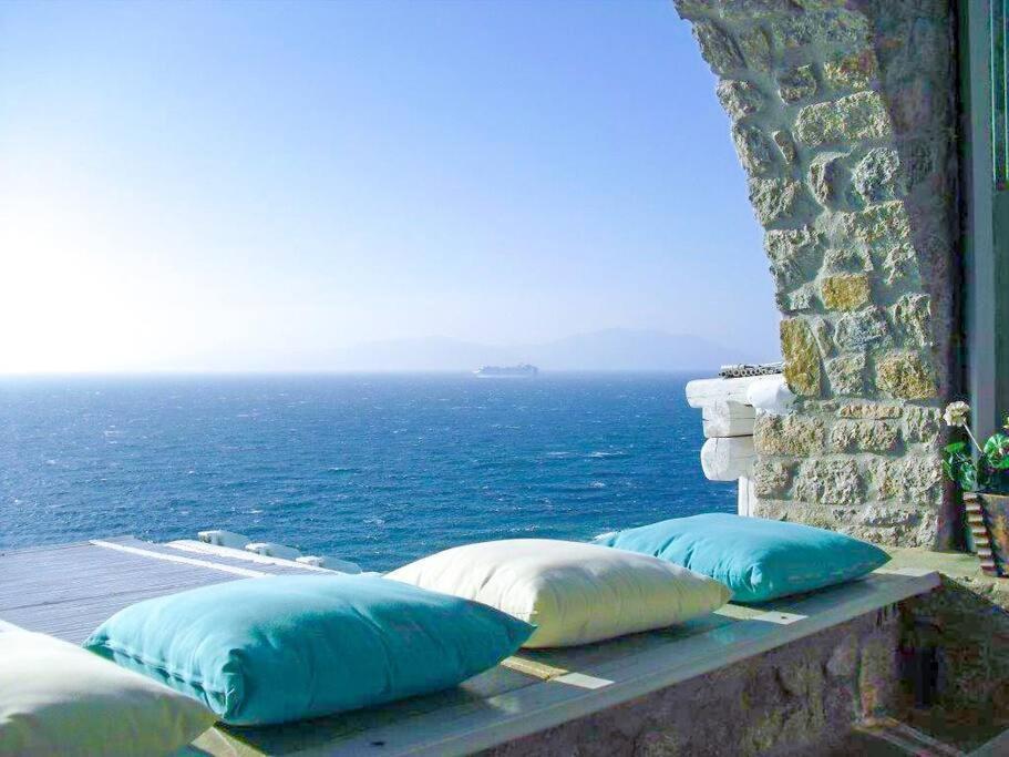Mykonos Sea View Luxury Villa By Calypso Sunset Villas Mykonos Town Esterno foto