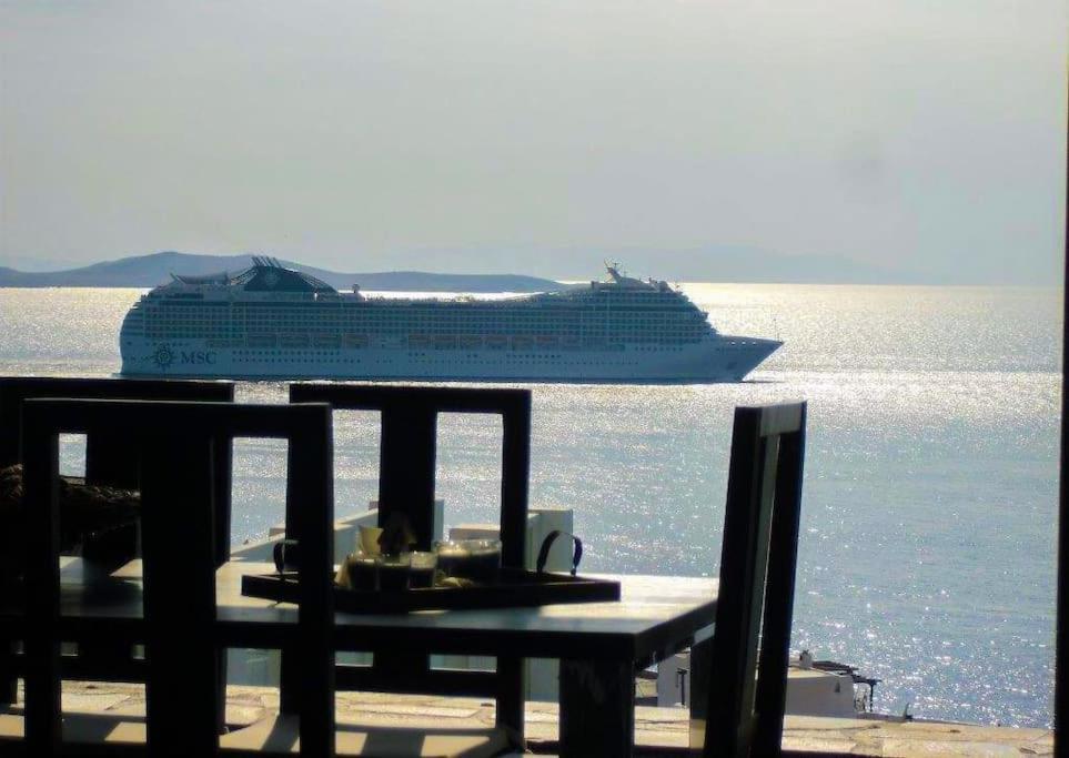 Mykonos Sea View Luxury Villa By Calypso Sunset Villas Mykonos Town Esterno foto