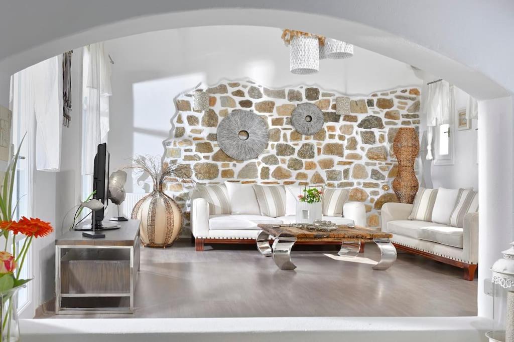 Mykonos Sea View Luxury Villa By Calypso Sunset Villas Mykonos Town Esterno foto